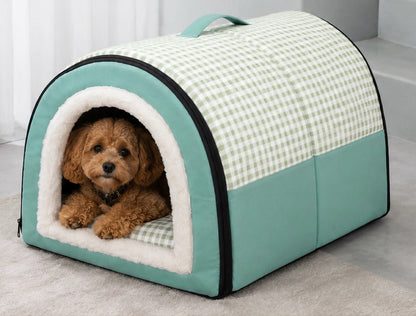 Pawreno KuschelHöhle - Warmes Höhlenbett für Hunde & Katzen 🐾